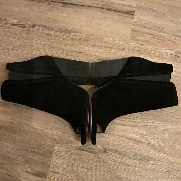 Splendid black suede open toe shoe booties size -9 - Picture 7 of 8